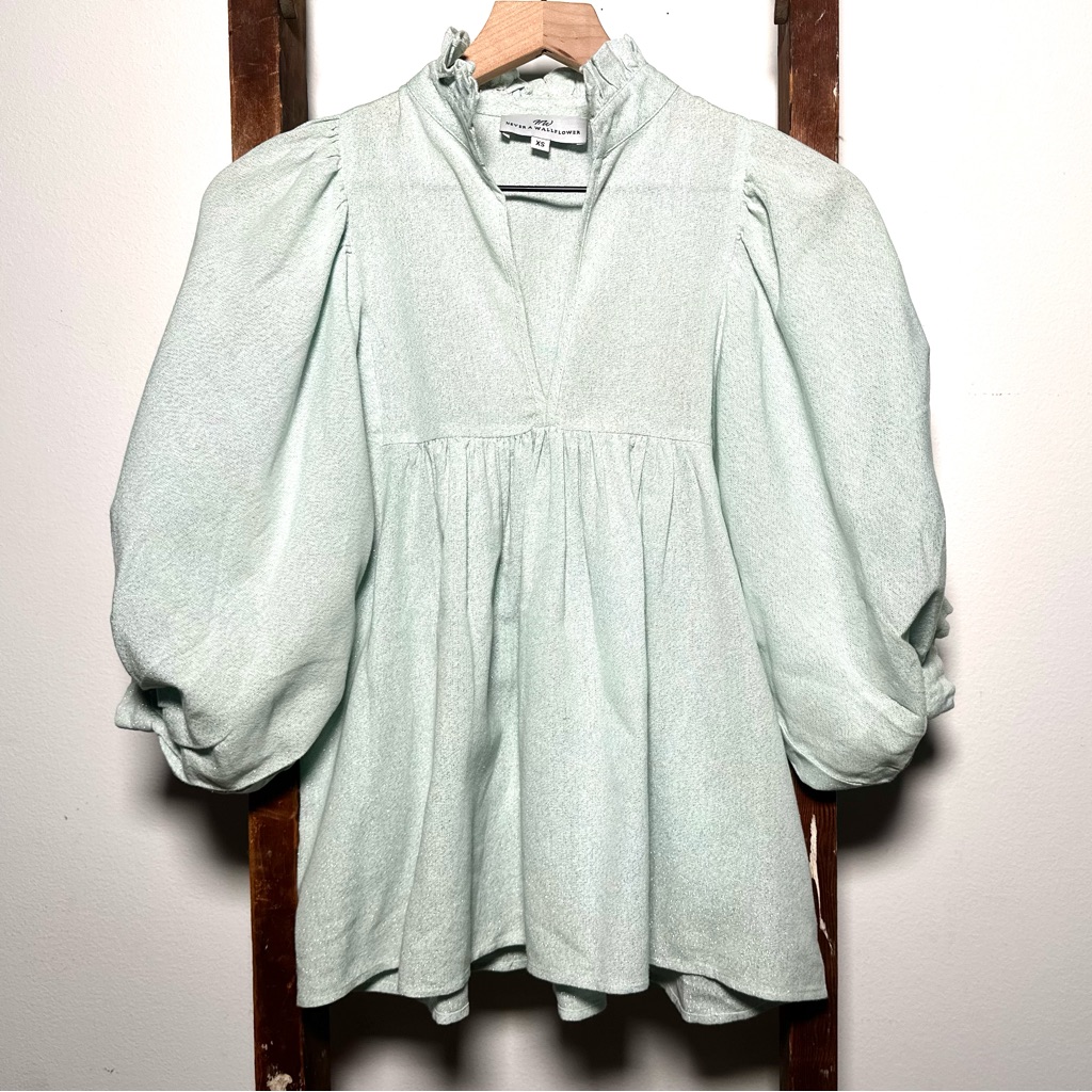 Never A Wallflower High Neck Blouse